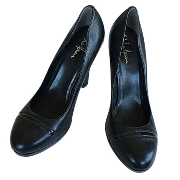 Cole Haan "Tonya II" Platform Chunky Heel Leather Pump- Sz. 8 - Picture 1 of 13